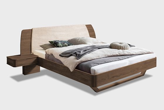 Кровать "Монблан" (с прикроватными тумбами) массив дуба 8