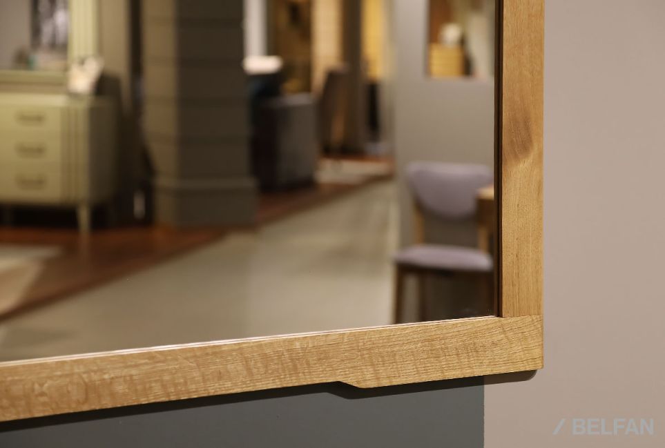 Зеркало "Элва" массив и шпон дуба 2