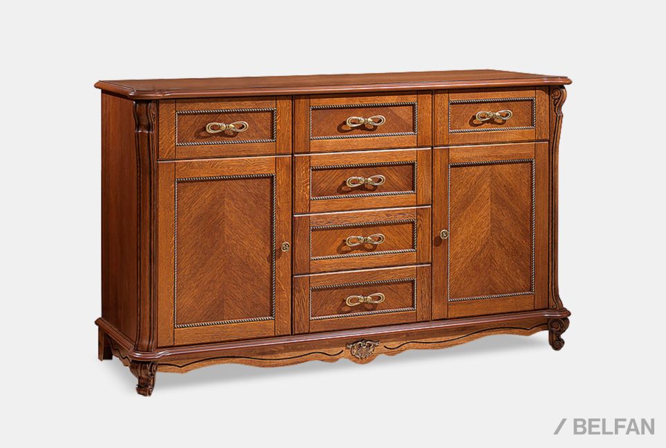 Тумба "Алези 3" массив и шпон дуба 2