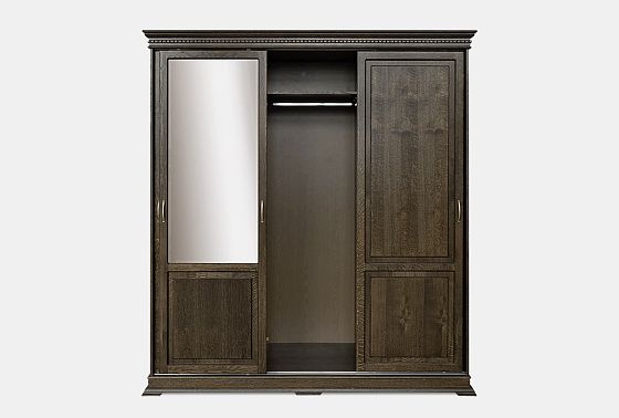 Шкаф-купе 3-х дв. "Верди Люкс" массив и шпон дуба 4