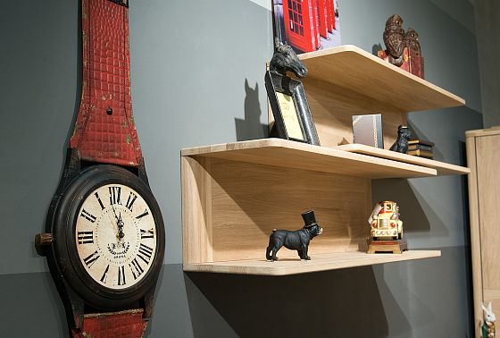 Полка настенная "Норд" 108 массив дуба 8