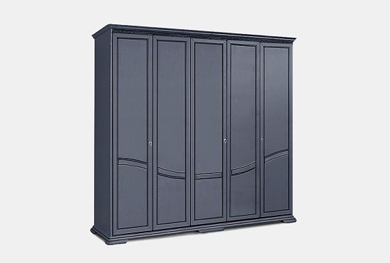 Шкаф для одежды 5-ти дв. "Лика" (без зеркала) массив и шпон дуба 3