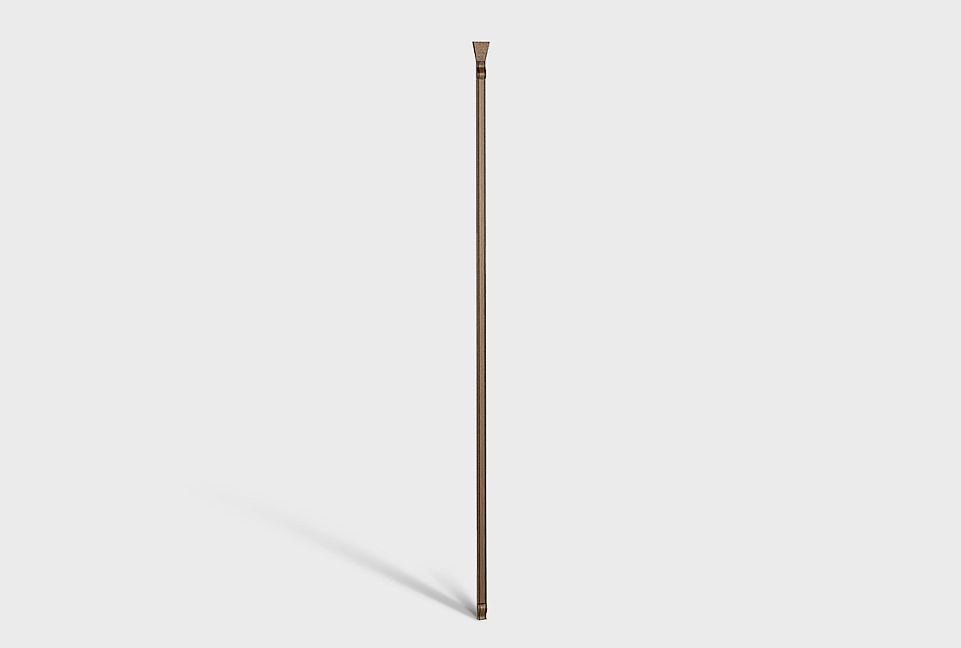 Пилястра соединительная "Тэфи"; белая эмаль с темной патиной