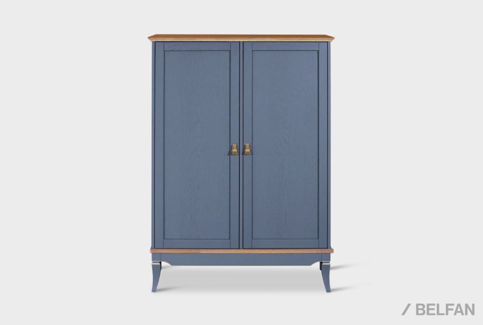 Тумба высокая "Стюарт" массив и шпон дуба 2