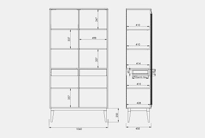 Витрина 2-х дв. "Сакраменто"; *А-016.62; марципан, орех