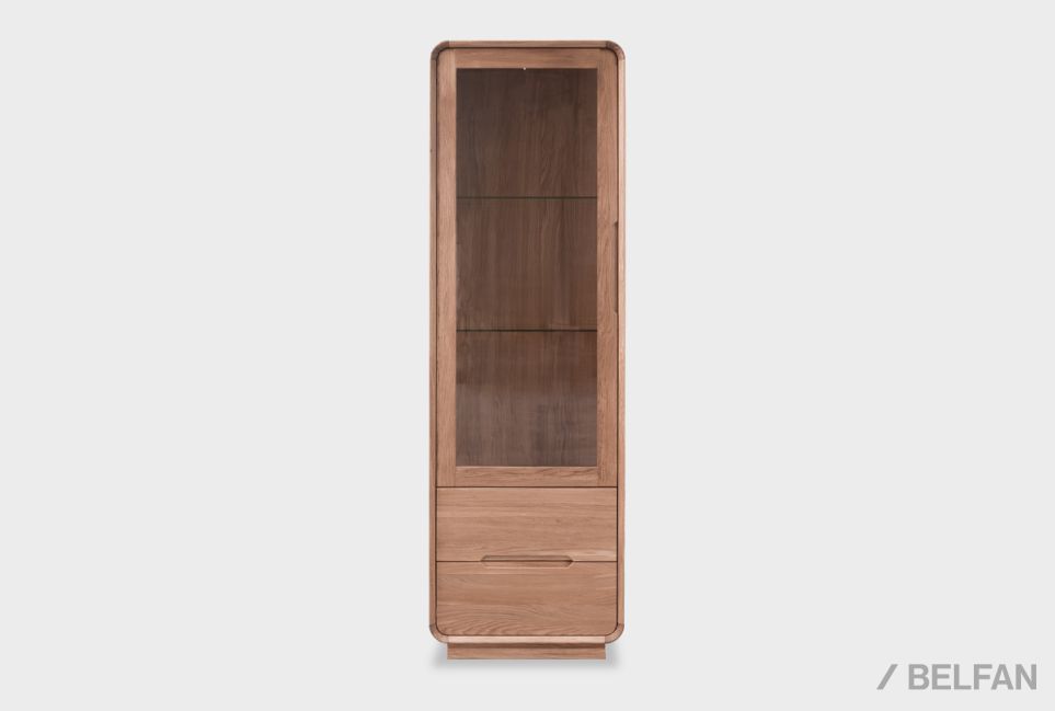 Витрина 1-но дверная "Монблан" (левая) массив дуба 2