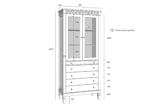 Стеллаж "Ольса" 202/014 массив сосны 7
