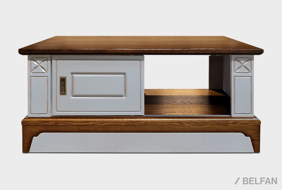 Стол журнальный "Бриансон" массив и шпон дуба, МДФ 2