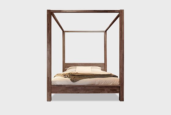 Кровать "Берген" А (с балдахином) массив дуба 4