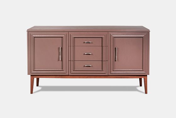 Тумба "Сакраменто" 3 (с ящиками) массив и шпон дуба, МДФ 12