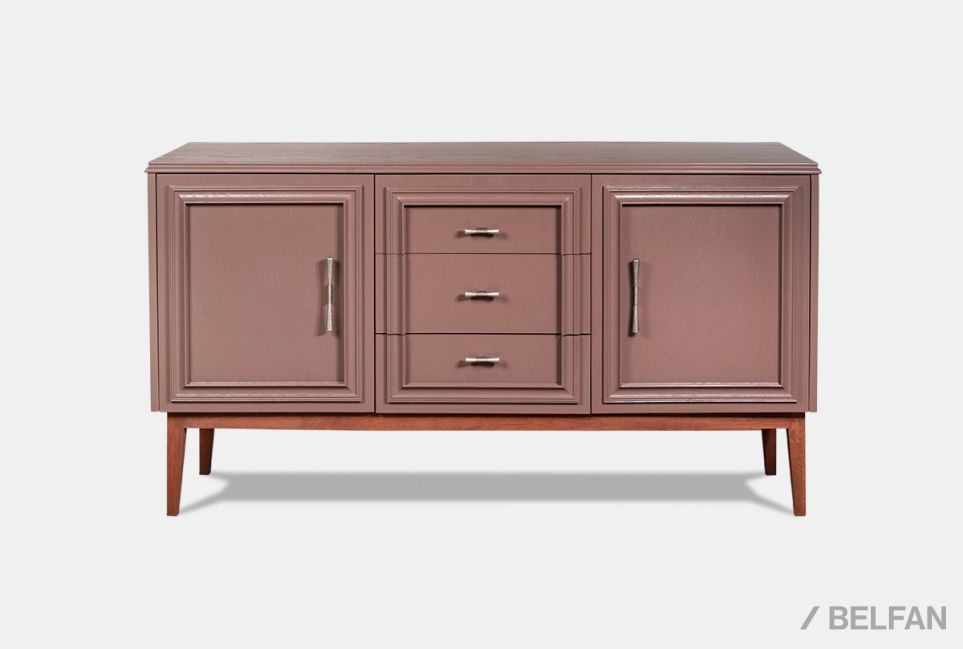 Тумба "Сакраменто" 3 (с ящиками) массив и шпон дуба, МДФ 1