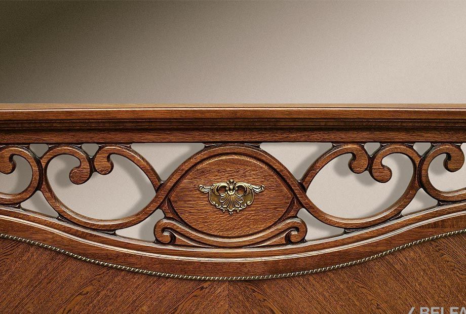 Кровать "Алези" с подьемным механизмом (низкое изножье) массив и шпон дуба 2