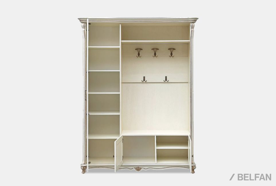 Шкаф комбинированный "Алези 1" (правый) массив и шпон дуба 2