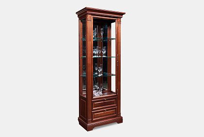 Шкаф с витриной "Престиж" 6