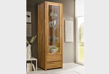 Шкаф с витриной 1-но дв. "Норд" (левый)