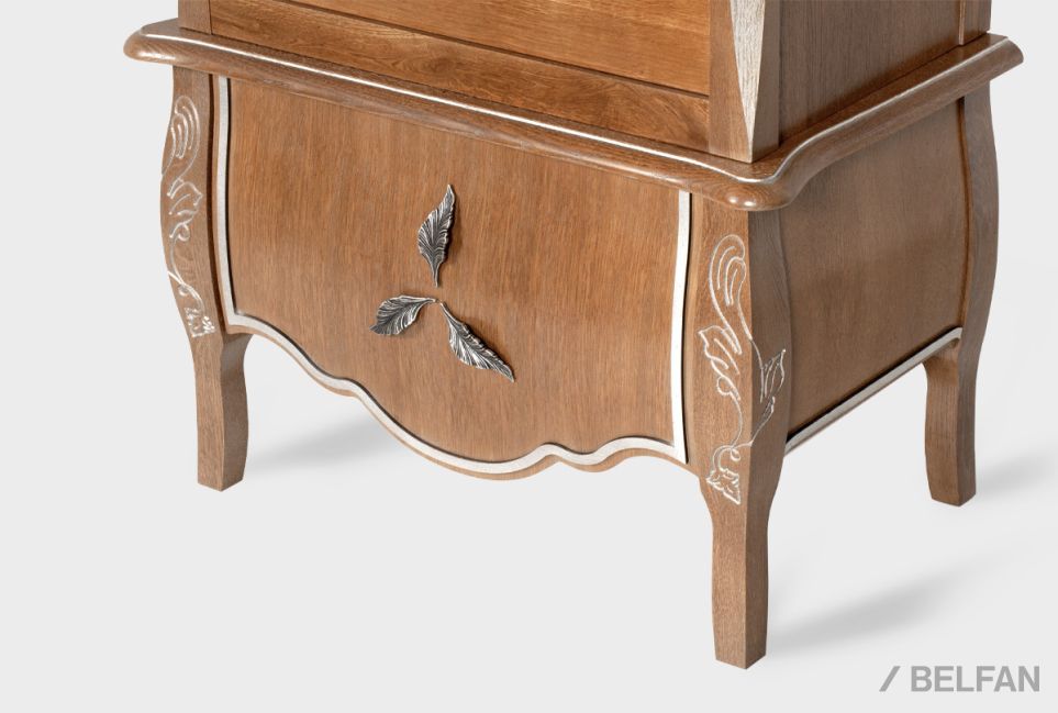 Стеллаж "Трио" массив и шпон дуба 6