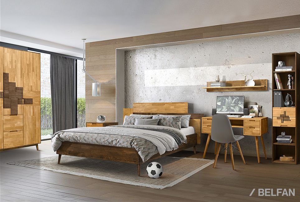 Кровать "Ирвинг Дизайн" массив дуба 6