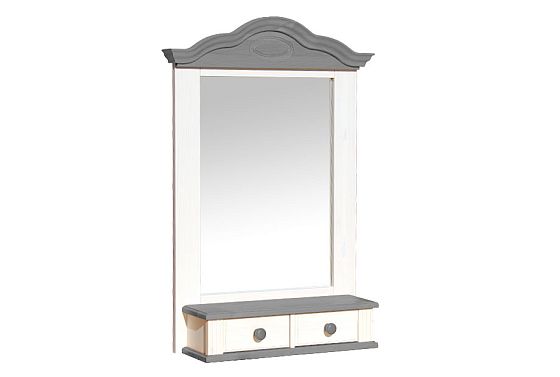 Полка-зеркало "Синди" массив сосны 3