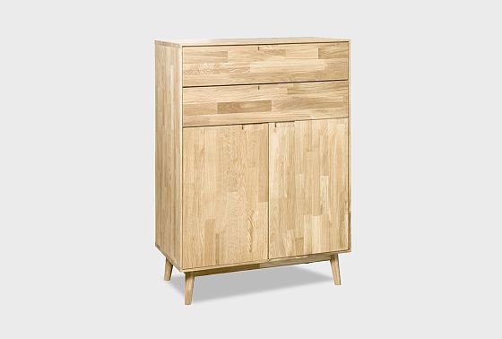 Тумба "Ирвинг" 2 высокая массив дуба 11