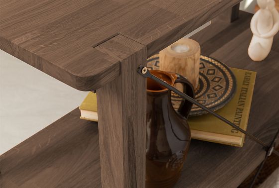 Стеллаж "Арт" 2 массив дуба 9