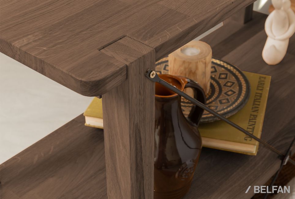 Стеллаж "Арт" 2 массив дуба 3