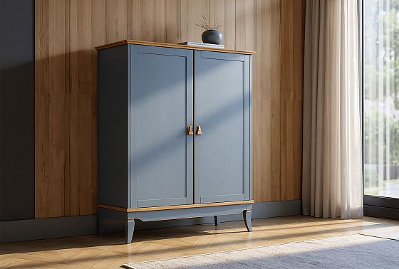 Тумба высокая "Стюарт" массив и шпон дуба 9