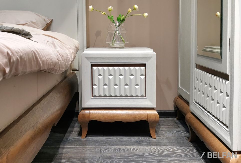 Тумба прикроватная "Армония" массив и шпон дуба 1