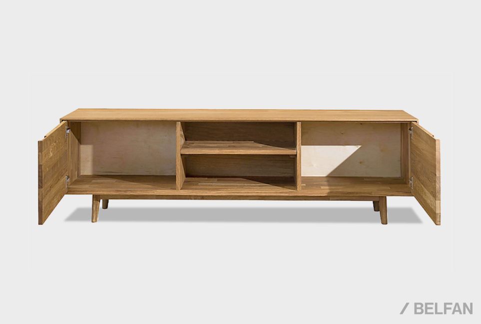 Тумба под ТВ "Ирвинг" массив дуба 11