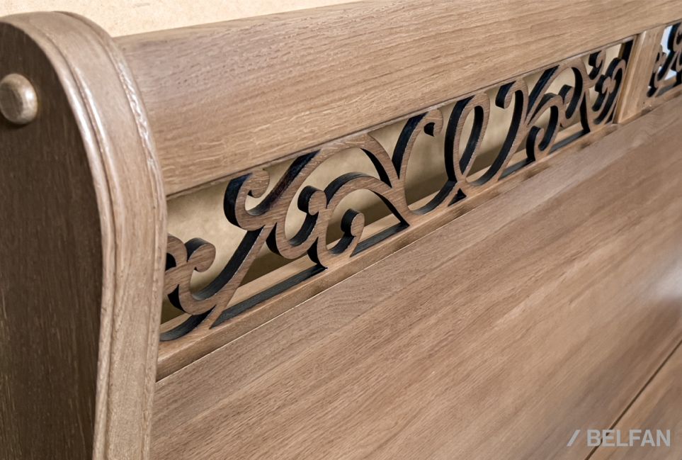 Кровать "Тэфи" (высокое изножье) массив и шпон дуба 2