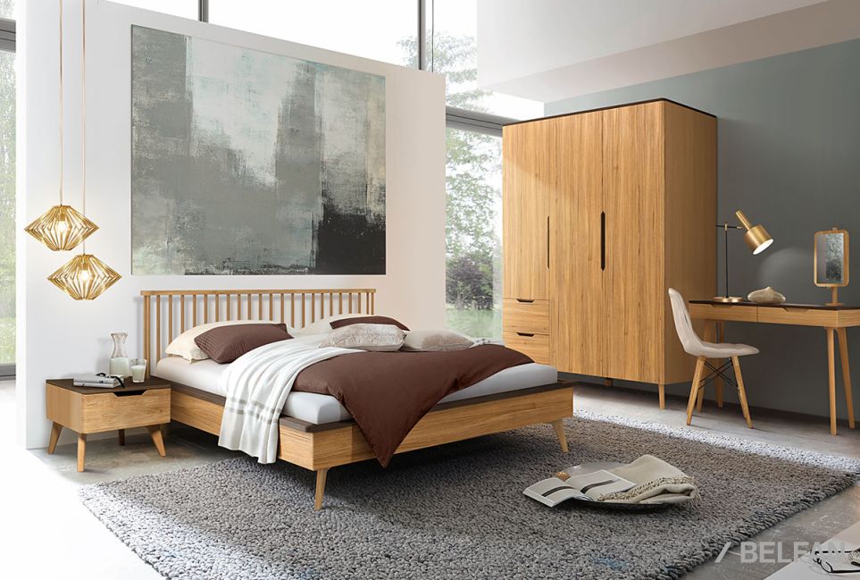 Кровать "Элва" массив и шпон дуба 4