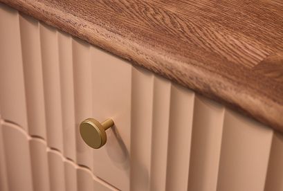 Тумба прикроватная "Меридиан"; *А-017.03; к-шоколадный дуб, ф-дымчатая роза