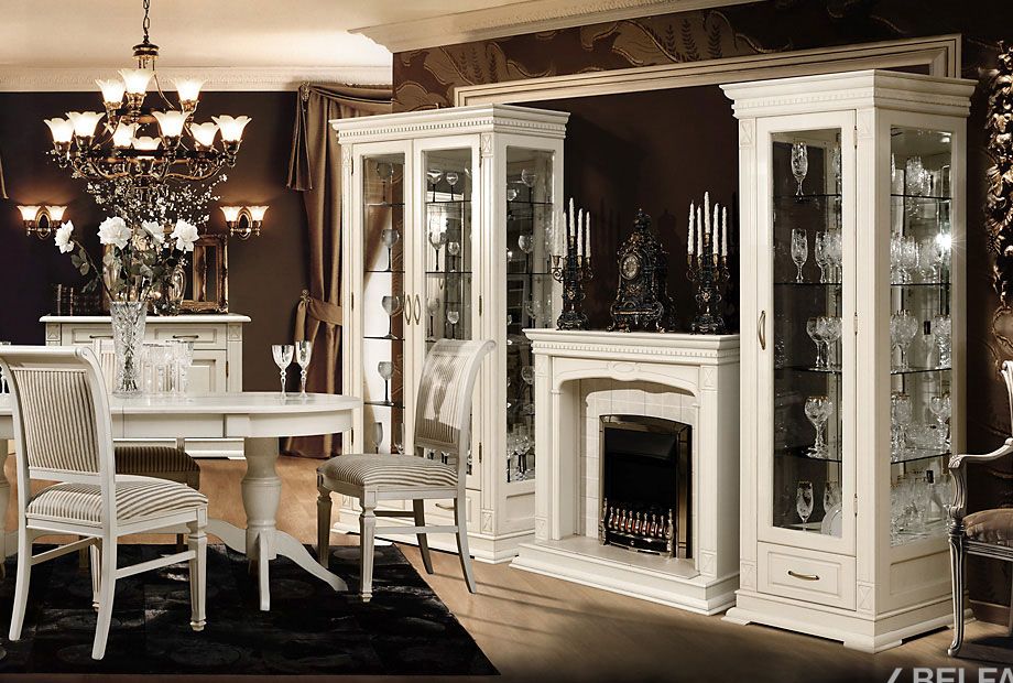 Подставка декоративная под камин "Верди Люкс 1" массив и шпон дуба 2