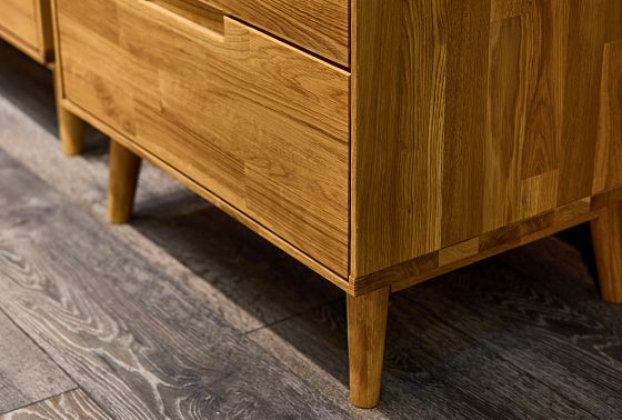 Шкаф с витриной 1-но дверный "Ирвинг" (левый) массив дуба 3