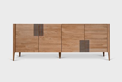 Тумба "Бергамо" 4; американский орех