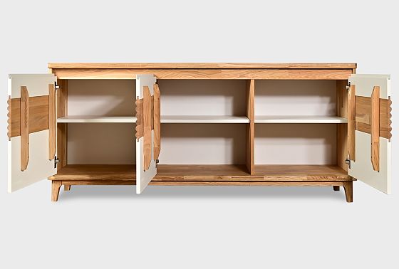 Тумба "Уоллстрит" 3 массив дуба, МДФ 13