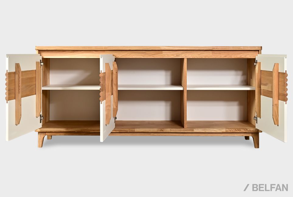 Тумба "Уоллстрит" 3 массив дуба, МДФ 7