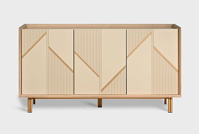 Тумба «Авеню» 3; *А-019.43; к-персиковое масло, ф-нюд