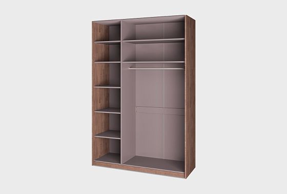 Шкаф для одежды 3-х дверный "Меридиан" шпон дуба, МДФ 6