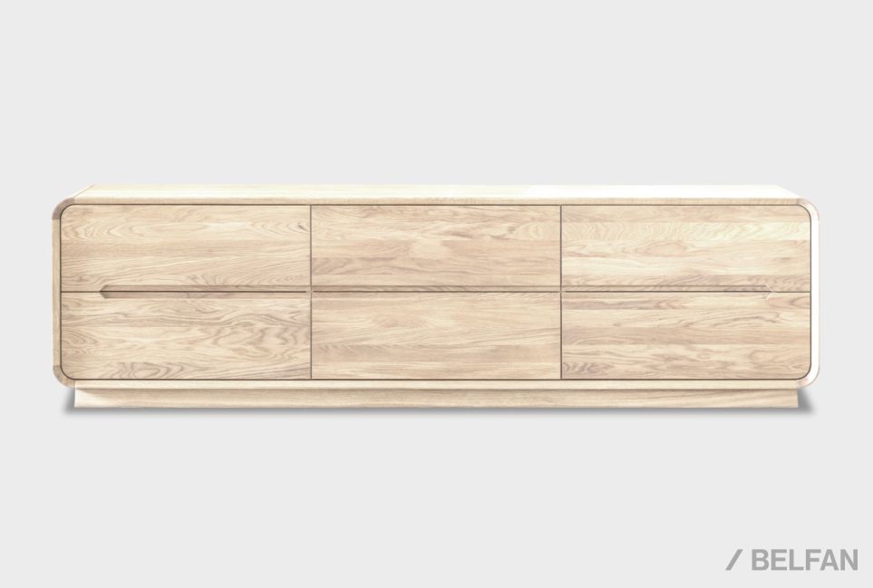 Тумба под ТВ "Монблан" 200 массив дуба 2