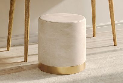 Пуф "Арт"; *А-016.228; золото; Tiffany 2 Beige