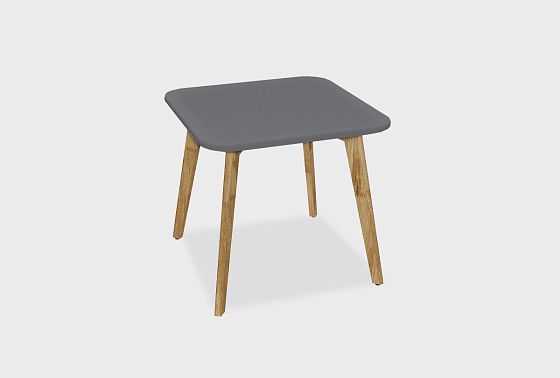 Стол журнальный "Уоллстрит" квадратный 261 массив дуба, МДФ 2