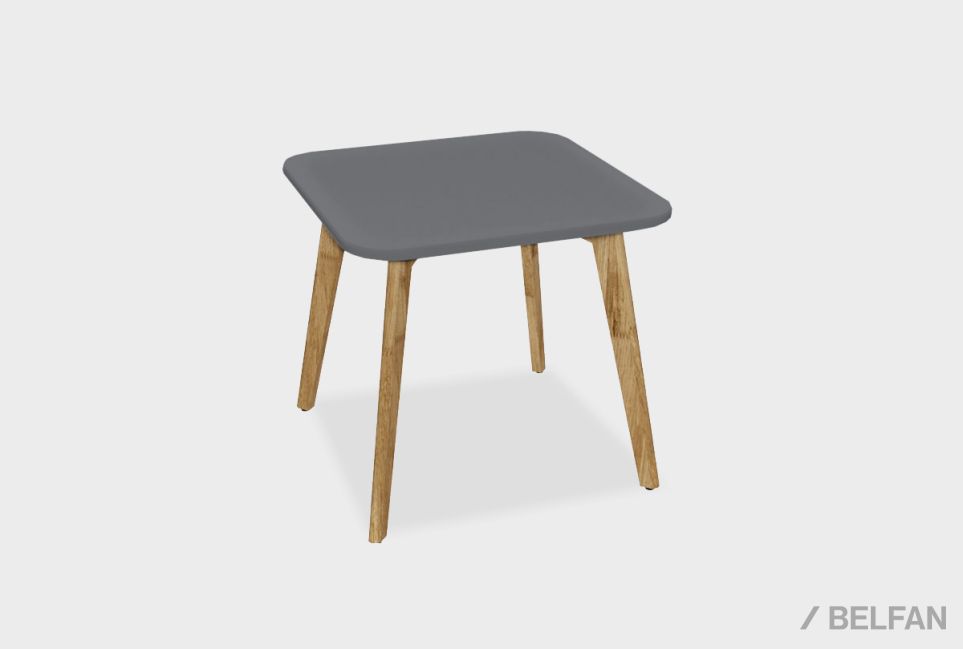 Стол журнальный "Уоллстрит" квадратный 261 массив дуба, МДФ 1