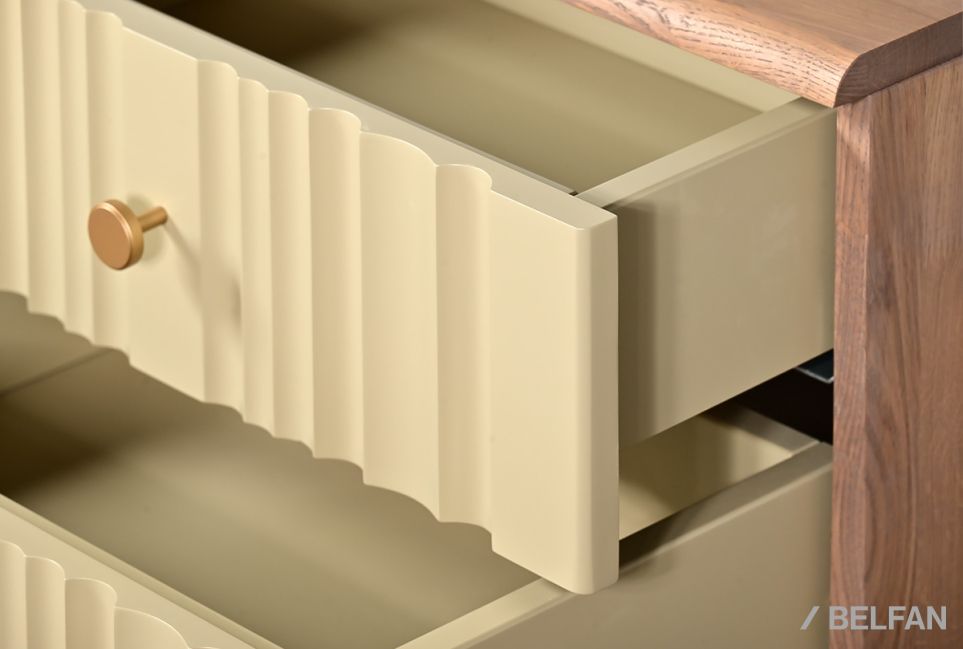 Тумба прикроватная "Меридиан" массив дуба, МДФ 5