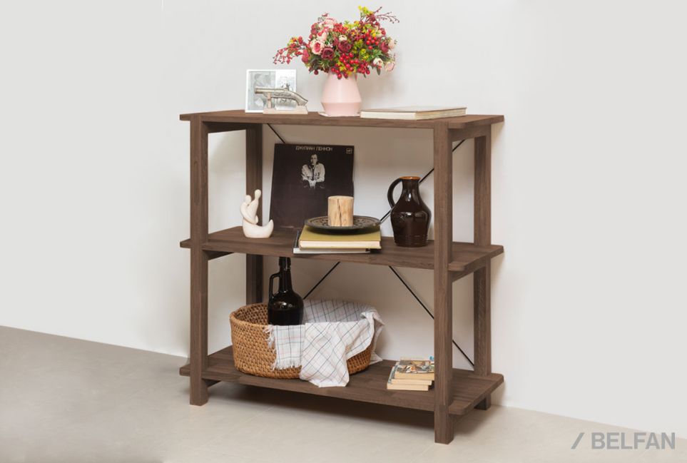 Стеллаж "Арт" 2 массив дуба 7