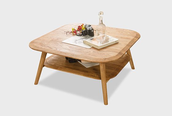 Стол журнальный "Арт" массив дуба 7