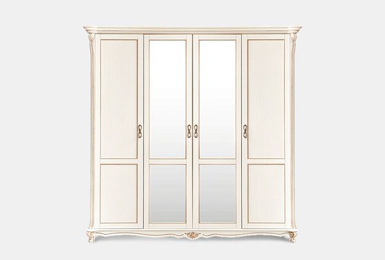 Шкаф 4-х дв. "Алези" массив и шпон дуба 2