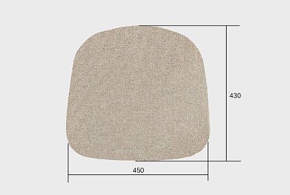 Подушка к стулу "Лугано" без подлокотников