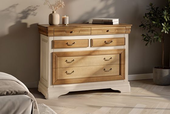 Комод "Оливия" массив и шпон ольхи 13