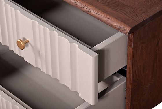 Тумба прикроватная "Меридиан" массив дуба, МДФ 10