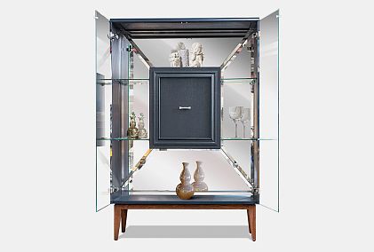 Тумба высокая "Сакраменто" (стекло)